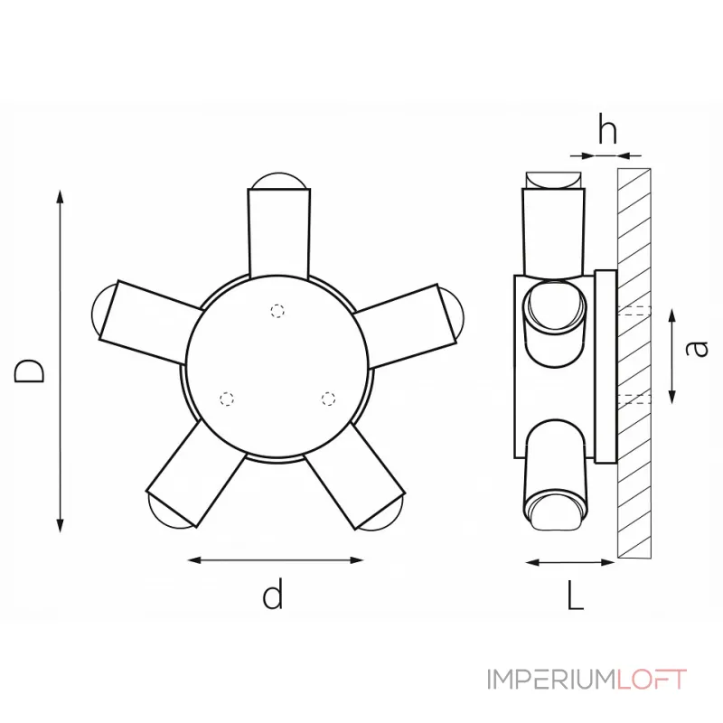 Накладной светильник Lightstar Dito 380653 от ImperiumLoft Накладной светильник Lightstar Dito 380653 от ImperiumLoft