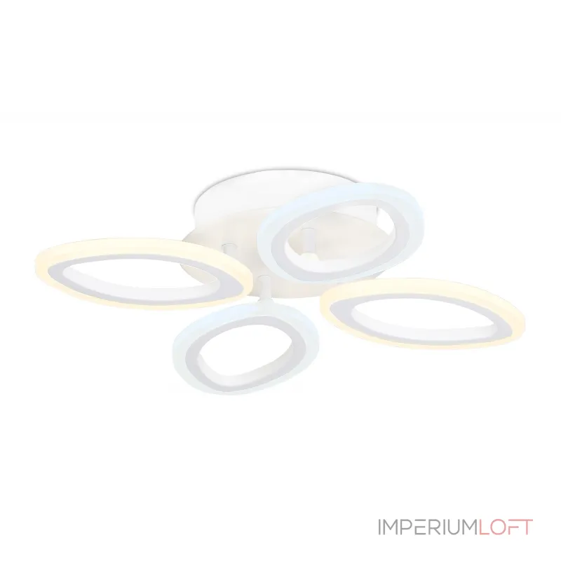 Потолочный светодиодный светильник с пультом FA4485/4 WH белый 4200K/3000K+6400K/6400K+3000K 34W 430*430*80 (ПДУ ИК) от NovaLamp