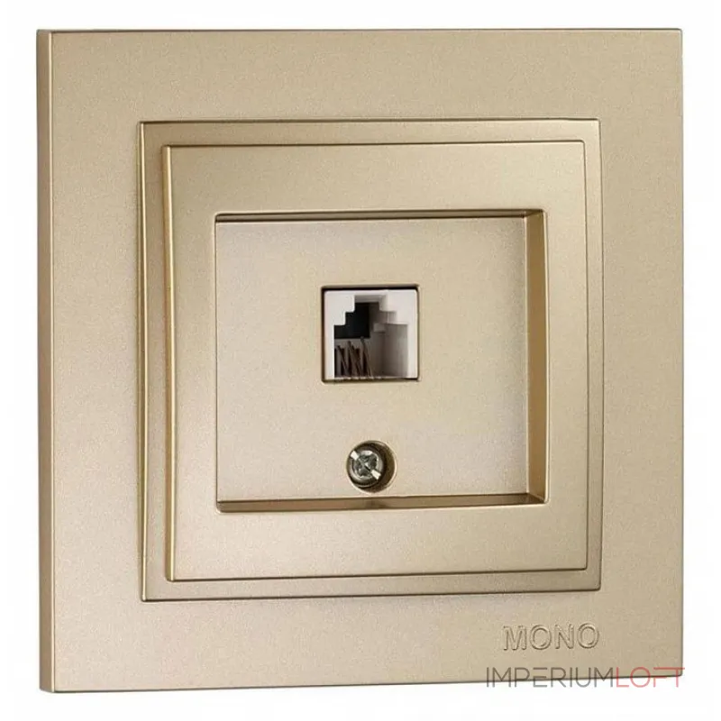 Розетка телефонная RJ-11 Mono Electric Despina 102-222205-124 от ImperiumLoft