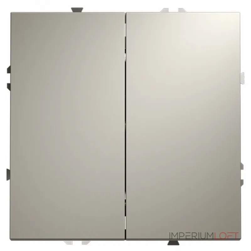 Выключатель проходной двухклавишный без рамки Voltum S70 VLS020303 от ImperiumLoft