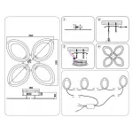 Потолочный светодиодный светильник с пультом FA4485/4 WH белый 4200K/3000K+6400K/6400K+3000K 34W 430*430*80 (ПДУ ИК) от NovaLamp