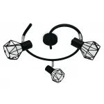 Настенно-потолочный спот в стиле лофт TR8624/3 BK/CH черный/хром E27*3 max 40W D330*175 от NovaLamp