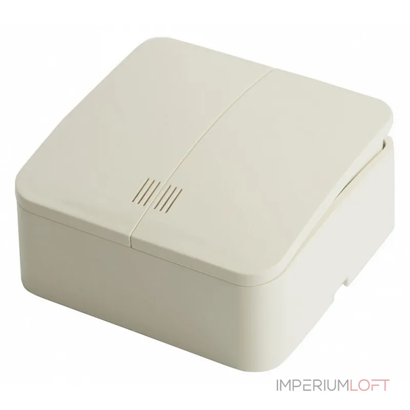 Выключатель двухклавишный с подсветкой Stekker София 49476 от ImperiumLoft Выключатель двухклавишный с подсветкой Stekker София 49476 от ImperiumLoft