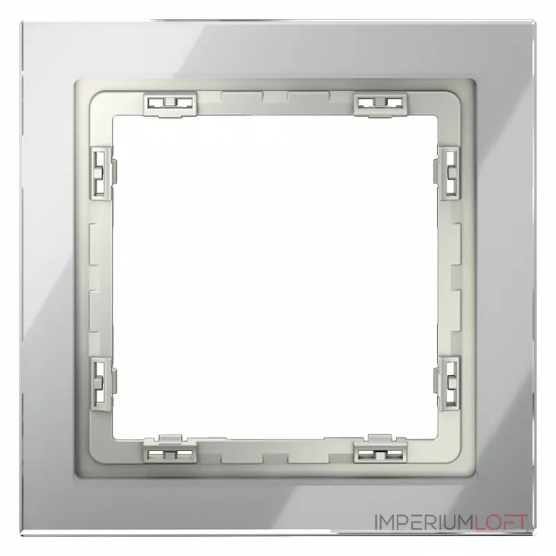 Рамка стеклянная S70 на 1 пост (сталь стекло) Voltum VLS110105 Рамка стеклянная S70 на 1 пост (сталь стекло) Voltum VLS110105