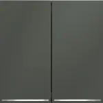 Проходной переключатель встраиваемый S70 двухклавишный с подсветкой 10А (титан) Voltum VLS020406