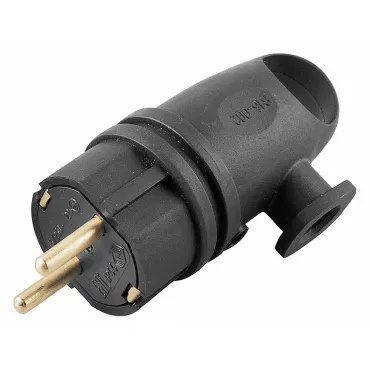 Вилка угловая с заземлением Stekker Одри 32749 Вилка угловая с заземлением Stekker Одри 32749