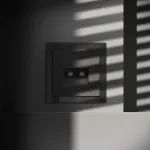 Розетка компьютерная встраиваемая S70 двойная RJ45+RJ45 кат.6 (черный матовый) Voltum VLS060208