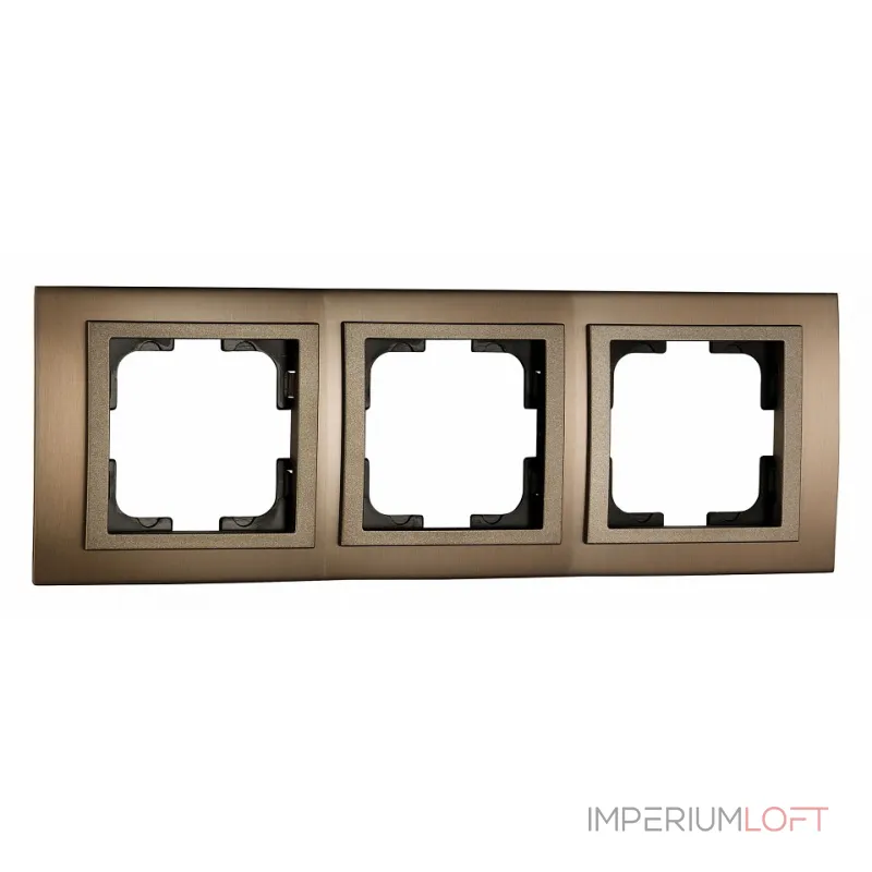 Рамка на 3 поста Mono Electric Style Aluminium 107-810000-162 от ImperiumLoft