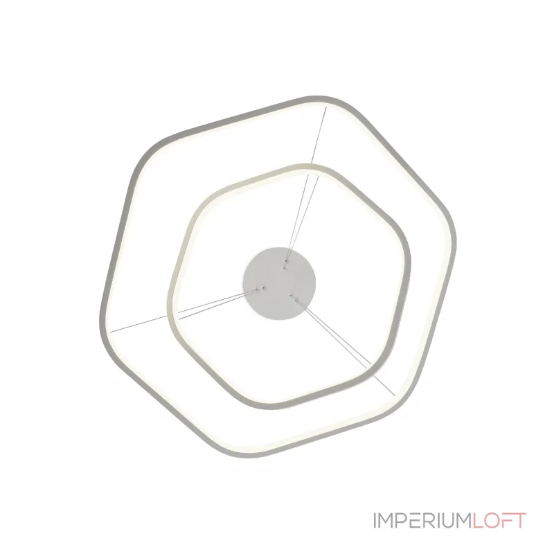 Подвесной светодиодный светильник FL360/2 WH белый 4200K 48W D400/600*1200 (без ПДУ) от NovaLamp