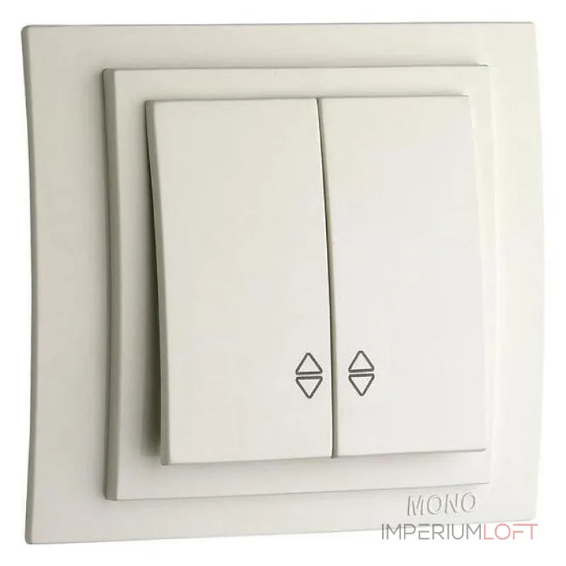 Выключатель проходной двухклавишный Mono Electric Larissa 103-010123-111 от ImperiumLoft Выключатель проходной двухклавишный Mono Electric Larissa 103-010123-111 от ImperiumLoft