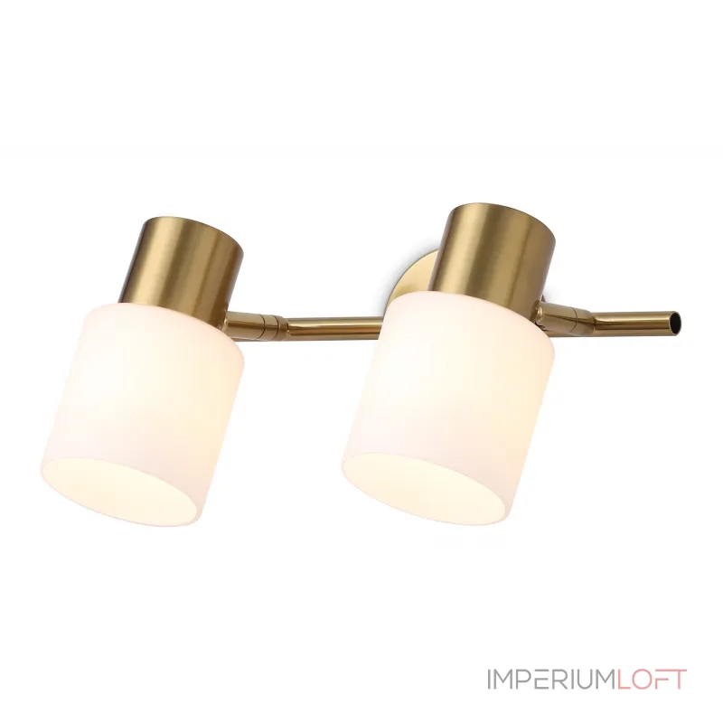 Настенно-потолочный спот TR3969/2 BS/FR латунь/белый матовый E27*2 max 40W 260*80*210 от NovaLamp