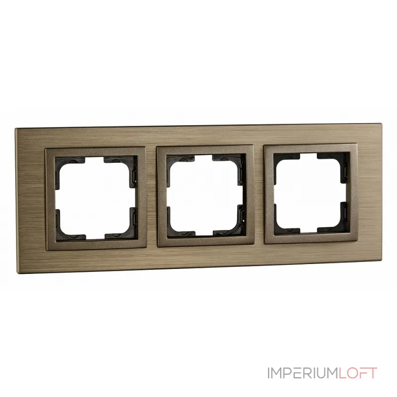 Рамка на 3 поста Mono Electric Style Aluminium 107-810000-162 от ImperiumLoft