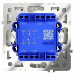 Проходной переключатель встраиваемый S70 двухклавишный 10А (шелк) Voltum VLS020304