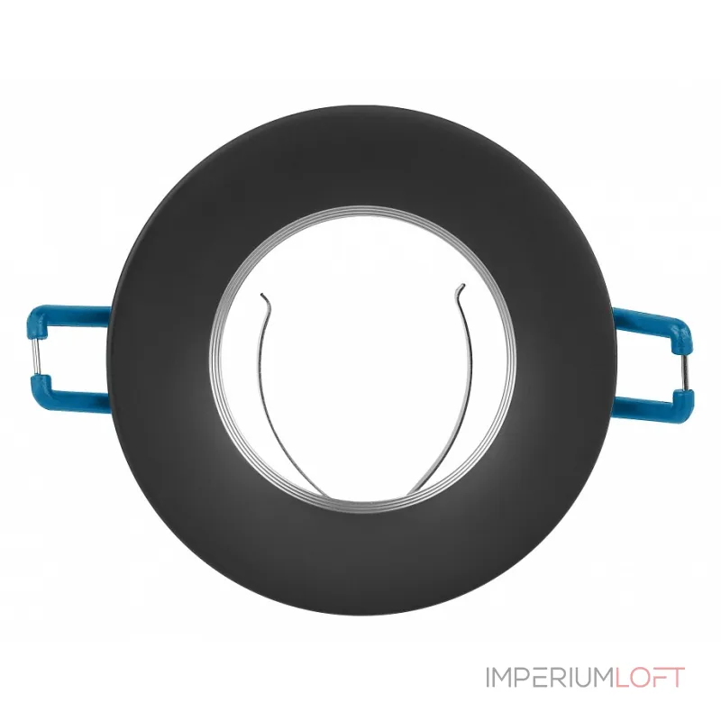 Встраиваемый светильник Эра KL107 BK/SL Б0061098 от ImperiumLoft