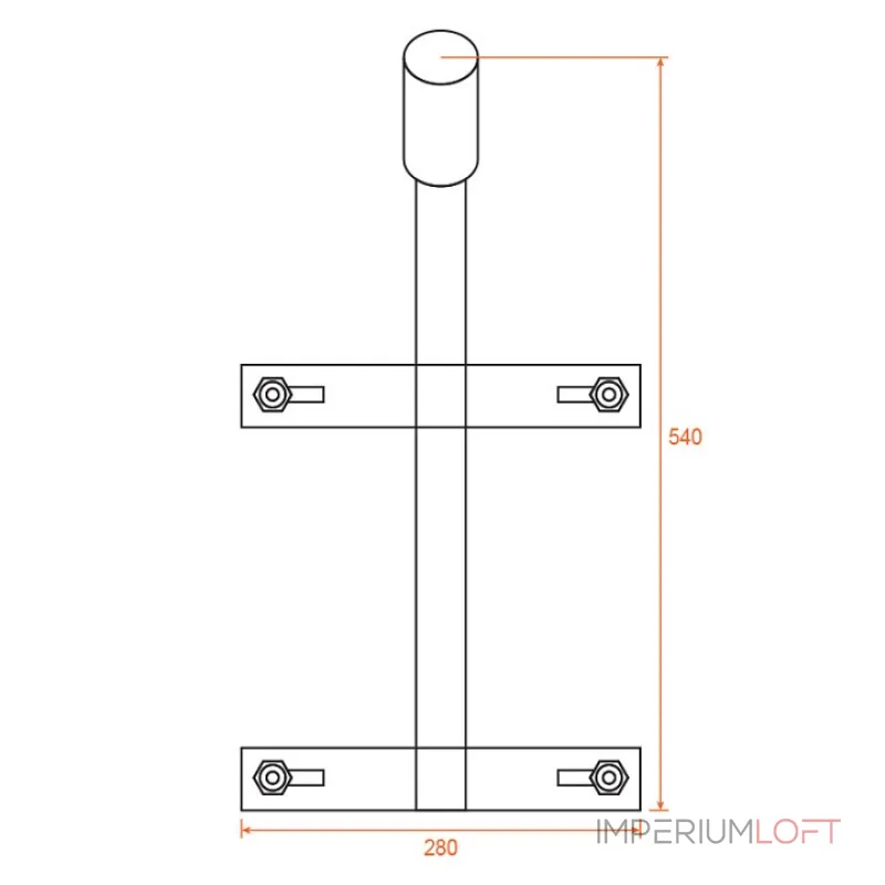 Основание на штанге Wolta К1П-035-05-2-012х06-С от ImperiumLoft Основание на штанге Wolta К1П-035-05-2-012х06-С от ImperiumLoft