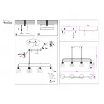 Светильник подвесной TR303242/4 WH/CH/CL/FR белый/хром/прозрачный/белый матовый E27*4 max 60W 870*120*780 от ImperiumLoft