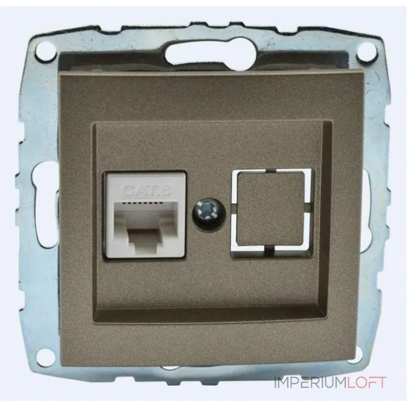 Розетка Ethernet RJ-45 без рамки Mono Electric Despina / Larissa 500-002305-125 от ImperiumLoft Розетка Ethernet RJ-45 без рамки Mono Electric Despina / Larissa 500-002305-125 от ImperiumLoft