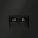 Розетка компьютерная встраиваемая S70 двойная RJ45+RJ45 кат.6 (черный матовый) Voltum VLS060208