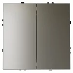 Проходной переключатель встраиваемый S70 двухклавишный 10А (шелк) Voltum VLS020304