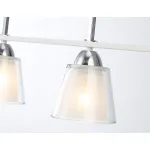 Светильник подвесной TR303242/4 WH/CH/CL/FR белый/хром/прозрачный/белый матовый E27*4 max 60W 870*120*780 от ImperiumLoft