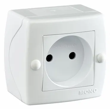 Розетка без заземления Mono Electric Octans IP20 104-010106-116