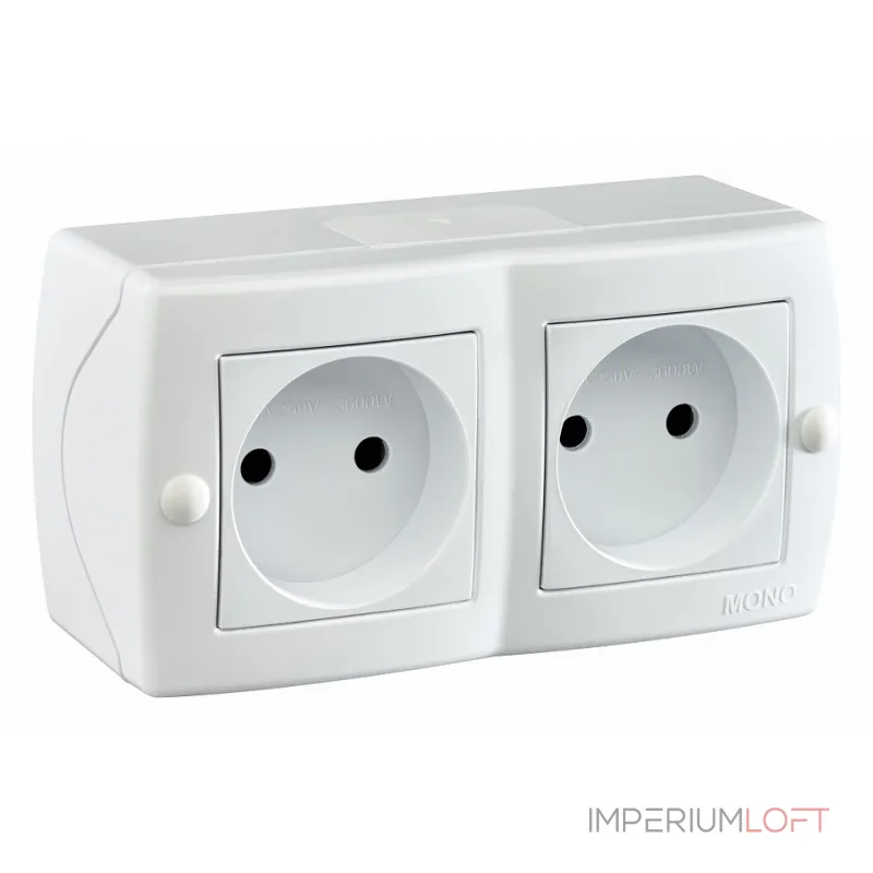 Блок с розетками без заземления Mono Electric Octans IP20 104-010106-121 от ImperiumLoft Блок с розетками без заземления Mono Electric Octans IP20 104-010106-121 от ImperiumLoft