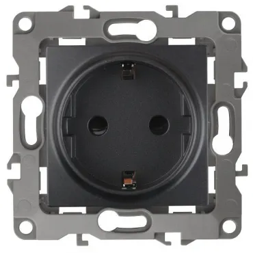 Розетка с заземлением без рамки Эра 12-2101 Б0014679 Розетка с заземлением без рамки Эра 12-2101 Б0014679