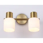 Настенно-потолочный спот TR3969/2 BS/FR латунь/белый матовый E27*2 max 40W 260*80*210 от NovaLamp