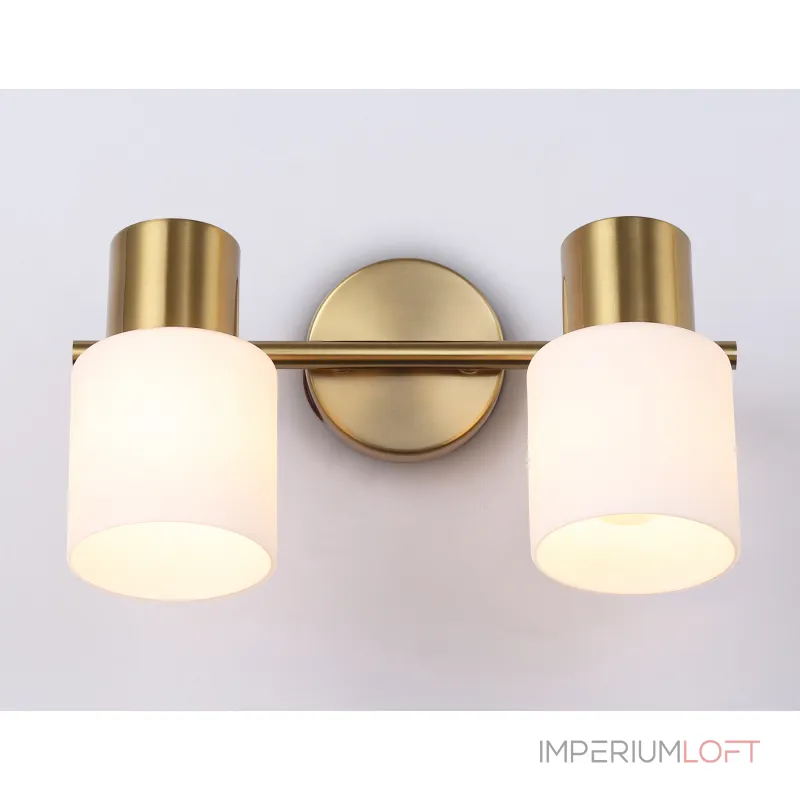 Настенно-потолочный спот TR3969/2 BS/FR латунь/белый матовый E27*2 max 40W 260*80*210 от NovaLamp