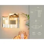 Настенный светильник TR5095 GD/CL золото/прозрачный E14 max 40W 348*200*234 от ImperiumLoft