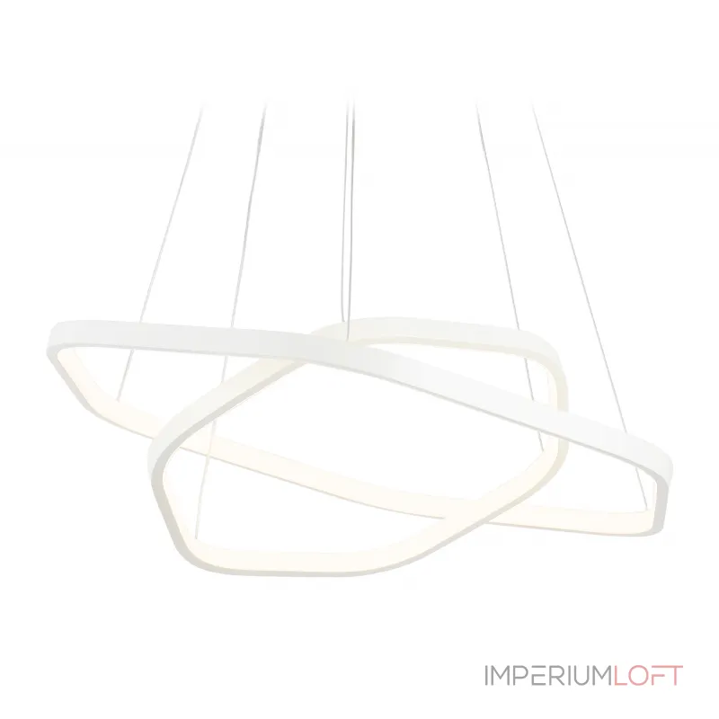 Подвесной светодиодный светильник FL360/2 WH белый 4200K 48W D400/600*1200 (без ПДУ) от NovaLamp