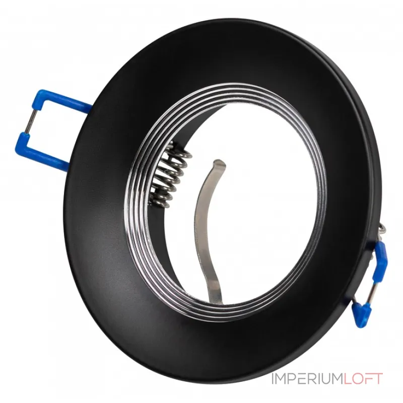 Встраиваемый светильник Эра KL107 BK/SL Б0061098 от ImperiumLoft