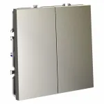 Проходной переключатель встраиваемый S70 двухклавишный 10А (шелк) Voltum VLS020304