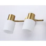 Настенно-потолочный спот TR3969/2 BS/FR латунь/белый матовый E27*2 max 40W 260*80*210 от NovaLamp