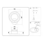 Настенный светодиодный светильник FA8812 WH белый 11W 190*220*50 от ImperiumLoft
