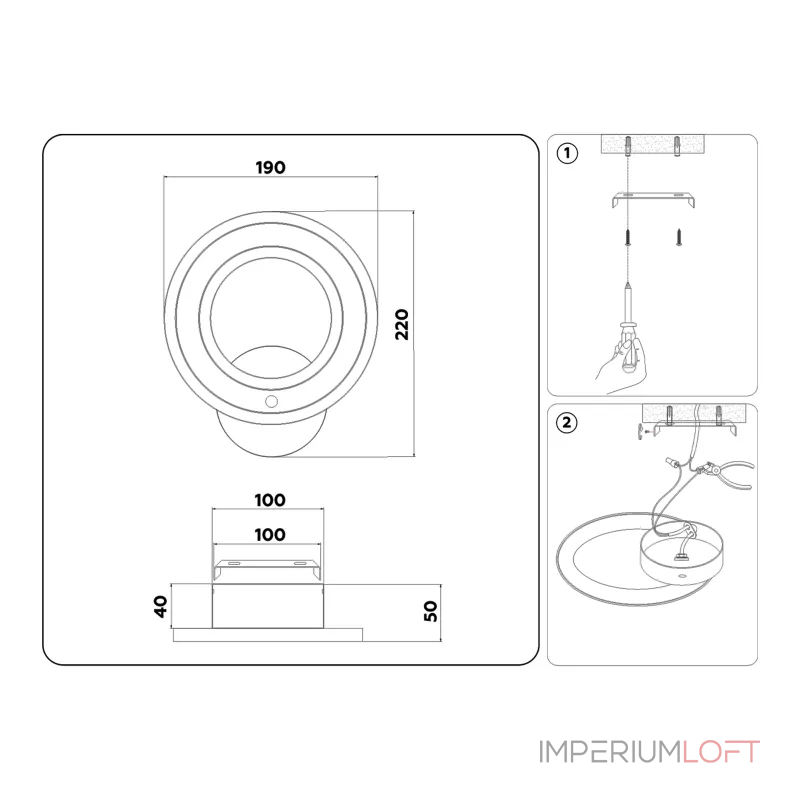 Настенный светодиодный светильник FA8812 WH белый 11W 190*220*50 от ImperiumLoft Настенный светодиодный светильник FA8812 WH белый 11W 190*220*50 от ImperiumLoft