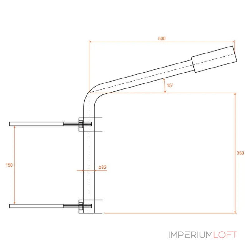 Основание на штанге Wolta К1П-035-05-2-012х06-С от ImperiumLoft Основание на штанге Wolta К1П-035-05-2-012х06-С от ImperiumLoft