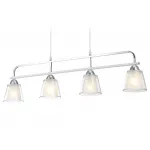 Светильник подвесной TR303242/4 WH/CH/CL/FR белый/хром/прозрачный/белый матовый E27*4 max 60W 870*120*780 от ImperiumLoft
