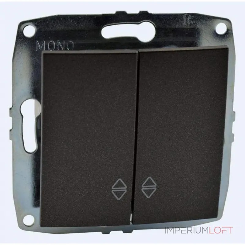 Выключатель проходной двухклавишный без рамки Mono Electric Despina / Larissa 500-002023-111 от ImperiumLoft Выключатель проходной двухклавишный без рамки Mono Electric Despina / Larissa 500-002023-111 от ImperiumLoft