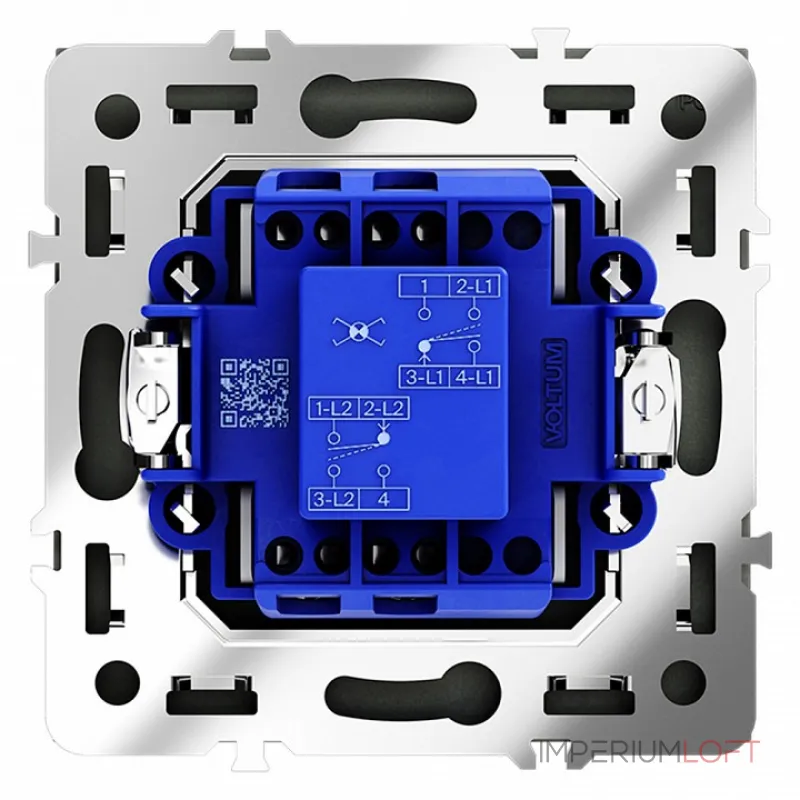 Выключатель перекрестный одноклавишный без рамки Voltum S70 VLS010508 от ImperiumLoft