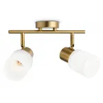 Настенно-потолочный спот TR3969/2 BS/FR латунь/белый матовый E27*2 max 40W 260*80*210 от NovaLamp