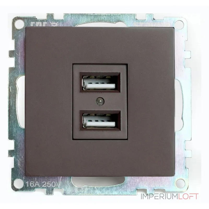 Розетка USB без рамки Stekker Катрин 49027 от ImperiumLoft Розетка USB без рамки Stekker Катрин 49027 от ImperiumLoft