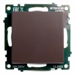 Выключатель одноклавишный без рамки Stekker Катрин 49018 от ImperiumLoft