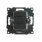 Выключатель двухклавишный без рамки Stekker Катрин 49216 от ImperiumLoft