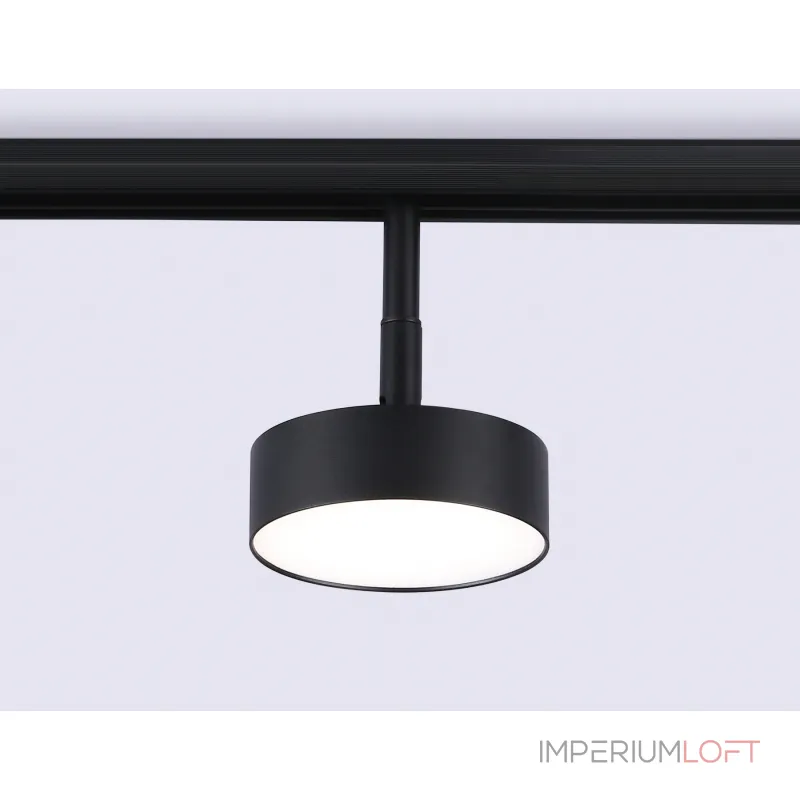 Светильник светодиодный трековый для шинопровода Magnetic GL3853 BK черный IP20 12W 4200K 48V D95*30 от NovaLamp