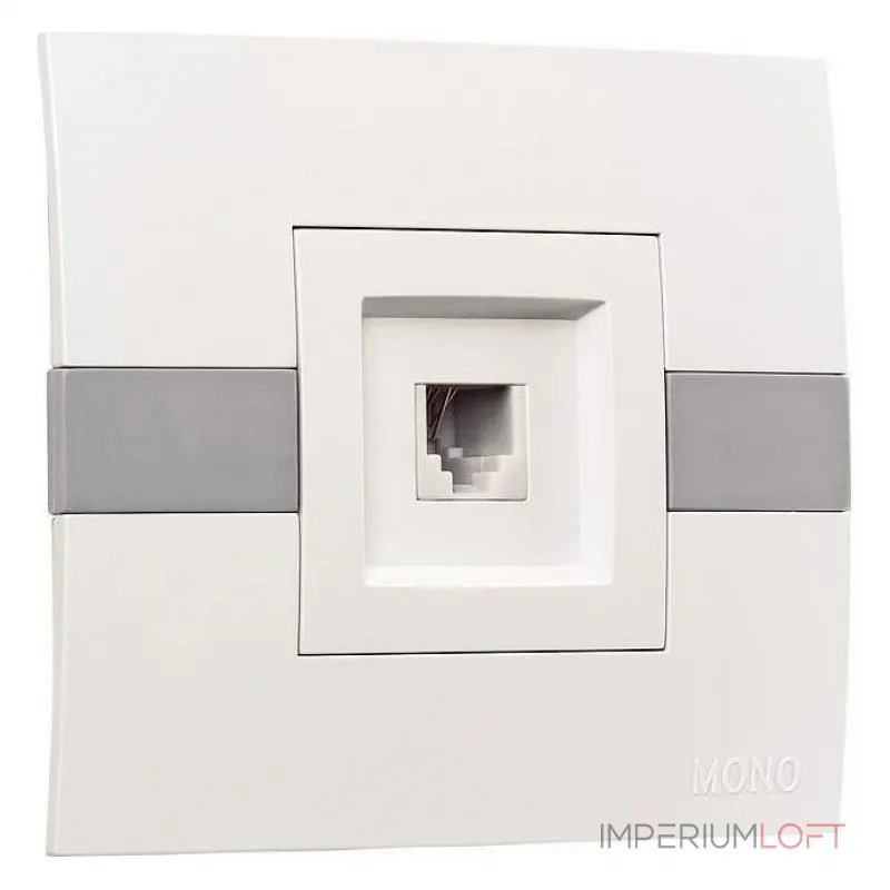 Розетка телефонная RJ-11 Mono Electric Eсо 101-010104-124 от ImperiumLoft