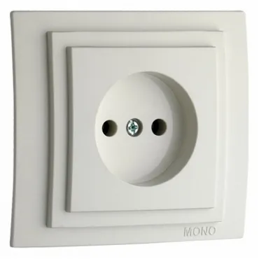 Розетка без заземления без рамки Mono Electric Despina / Larissa 500-001922-116