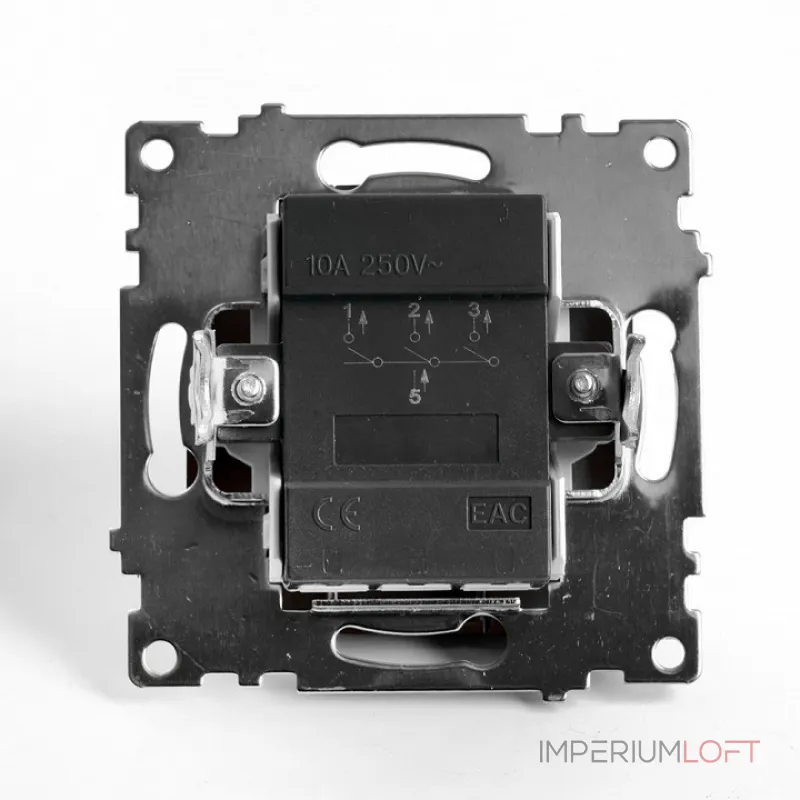 Выключатель трехклавишный без рамки Stekker Катрин 49175 от ImperiumLoft