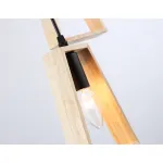 Подвесной светильник в стиле лофт TR80499/3 BK/LW черный/светлое дерево E14/3 max 60W D350*1000 от NovaLamp