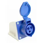 Розетка переносная разборная 2P+PE с крышкой Stekker ST 49432 от ImperiumLoft